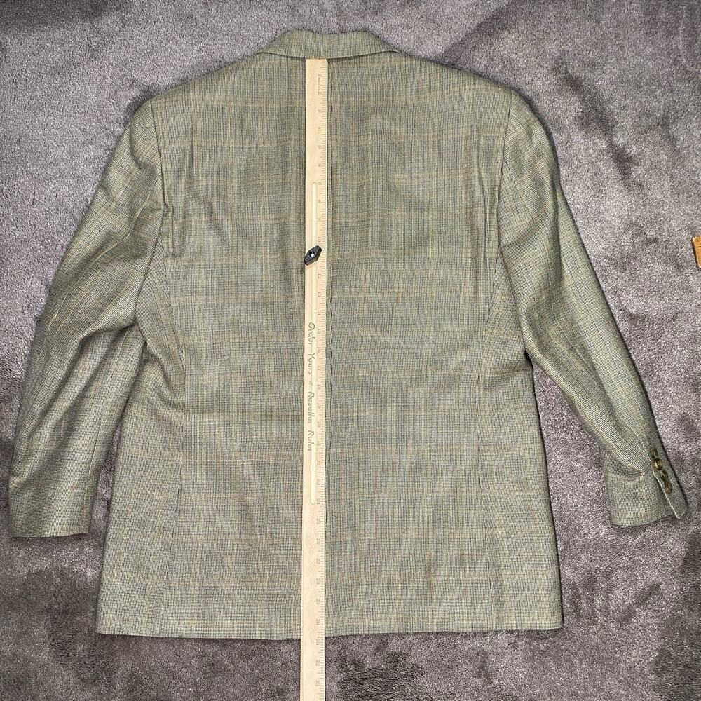 Lauren Ralph Lauren Men 42R Blazer Sport Coat Wool Silk‎ Brown Umber Glenn Plaid - Picture 14 of 16